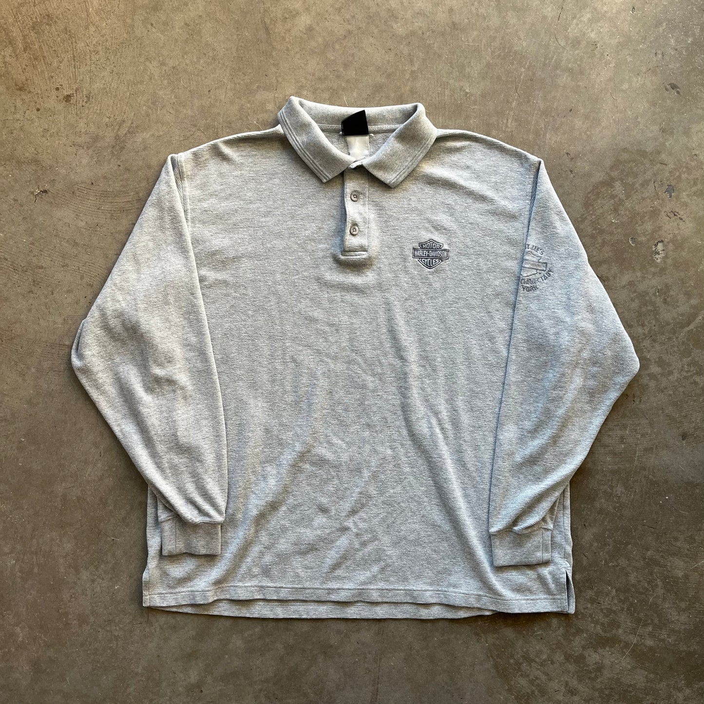 XL 00s Harley Rugby Polo