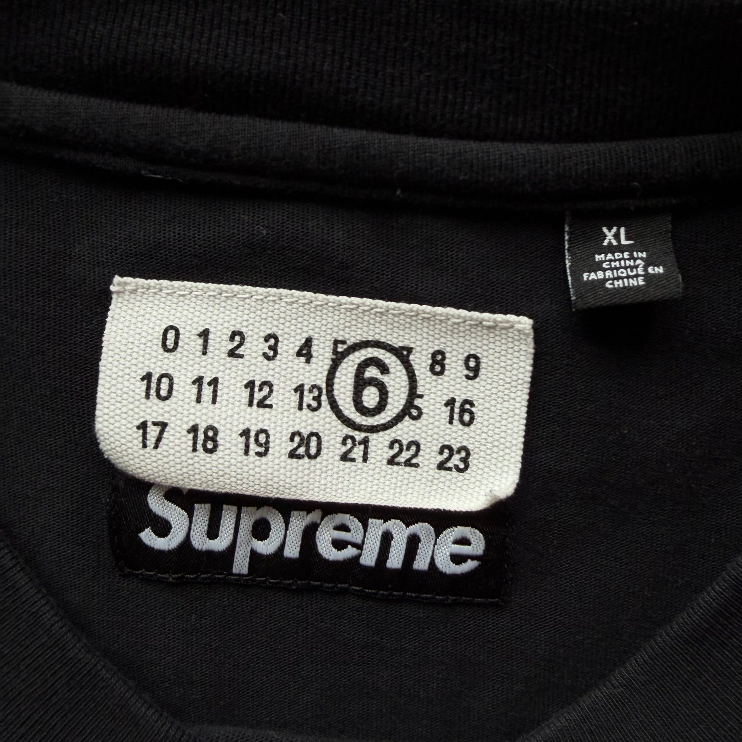 L Supreme x Margiela Flaming Skull Tee