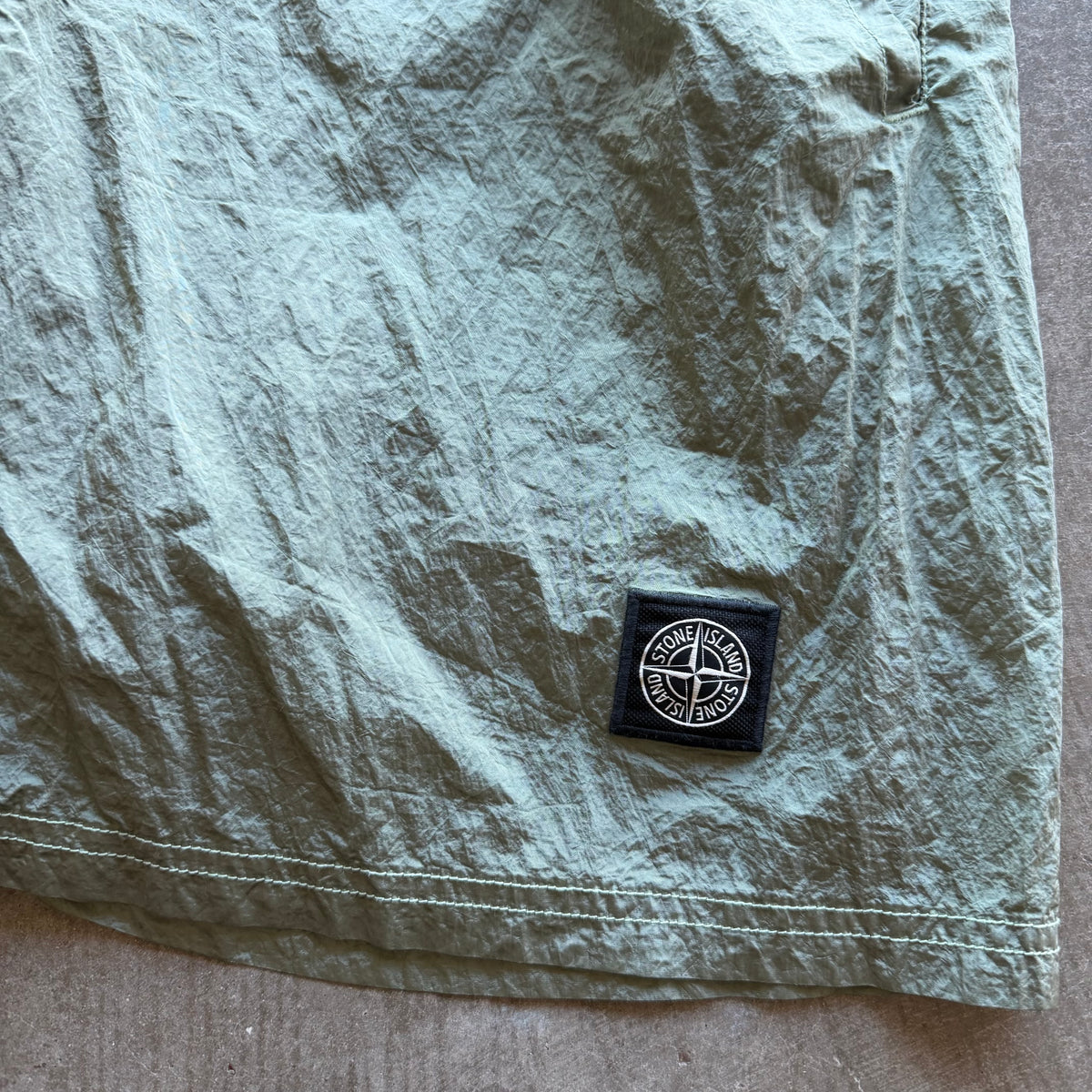M Stone Island Green Swim Trunks