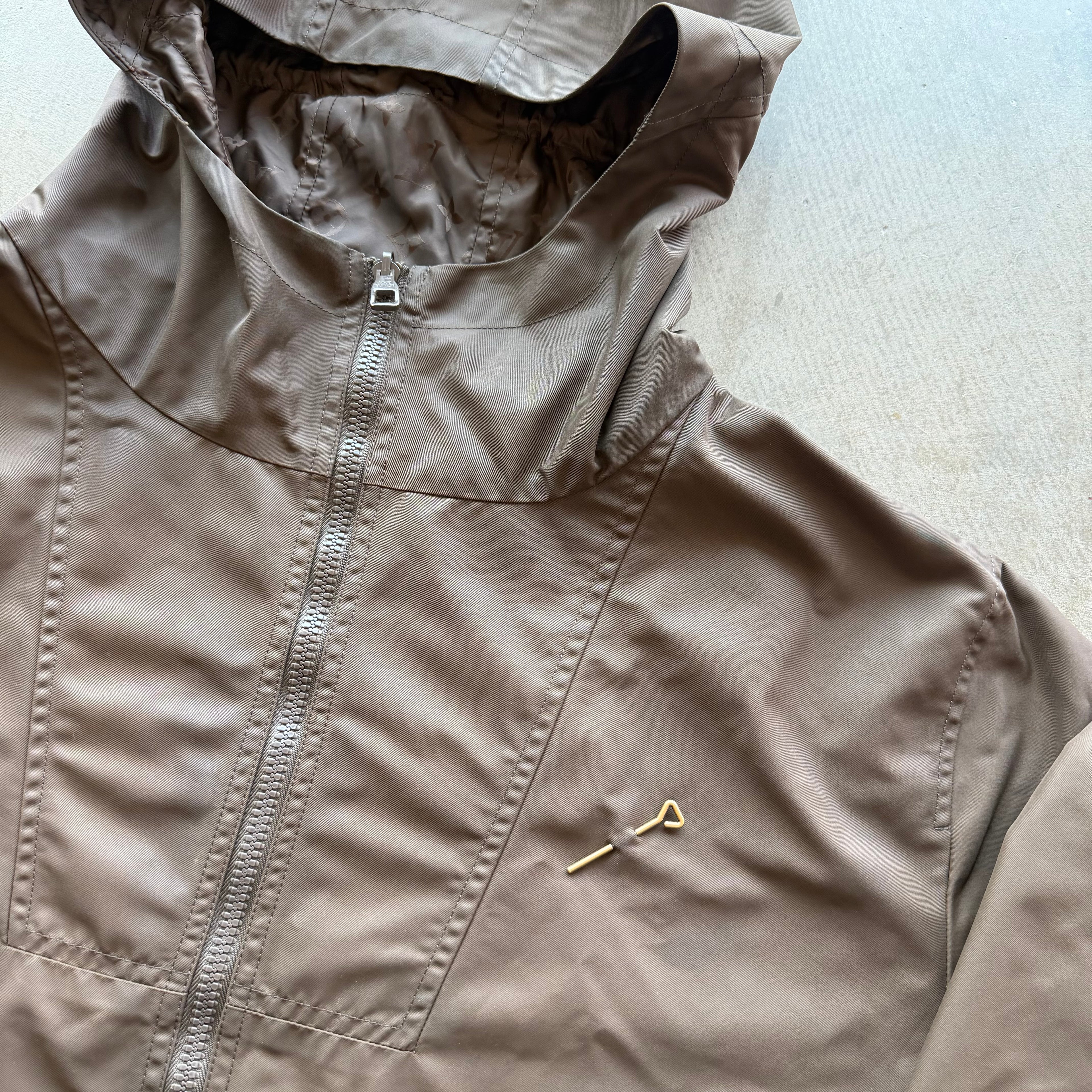 Louis Vuitton Reversible Nylon Windbreaker Brown