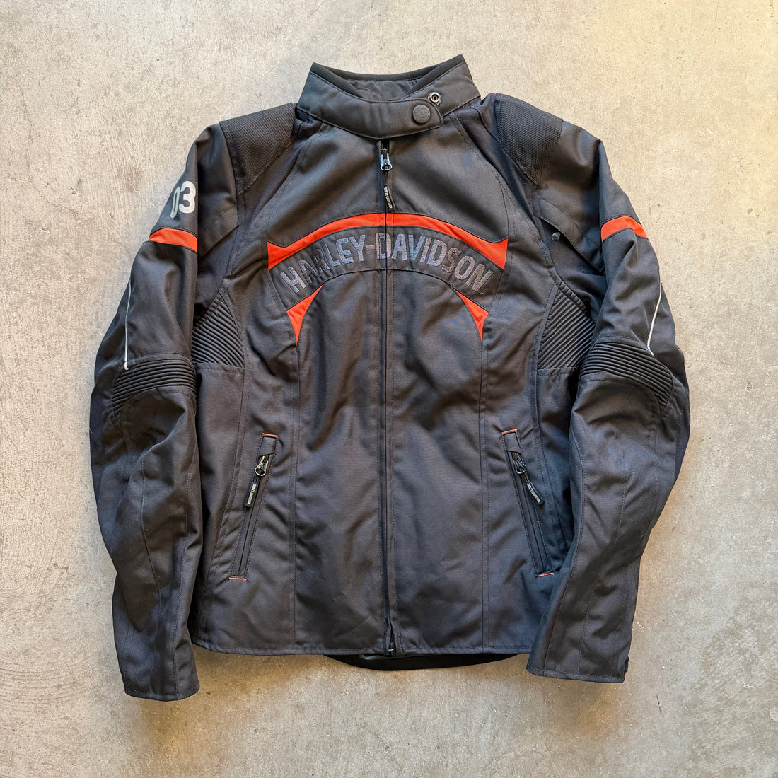 M 00s Padded Harley Biker Jacket