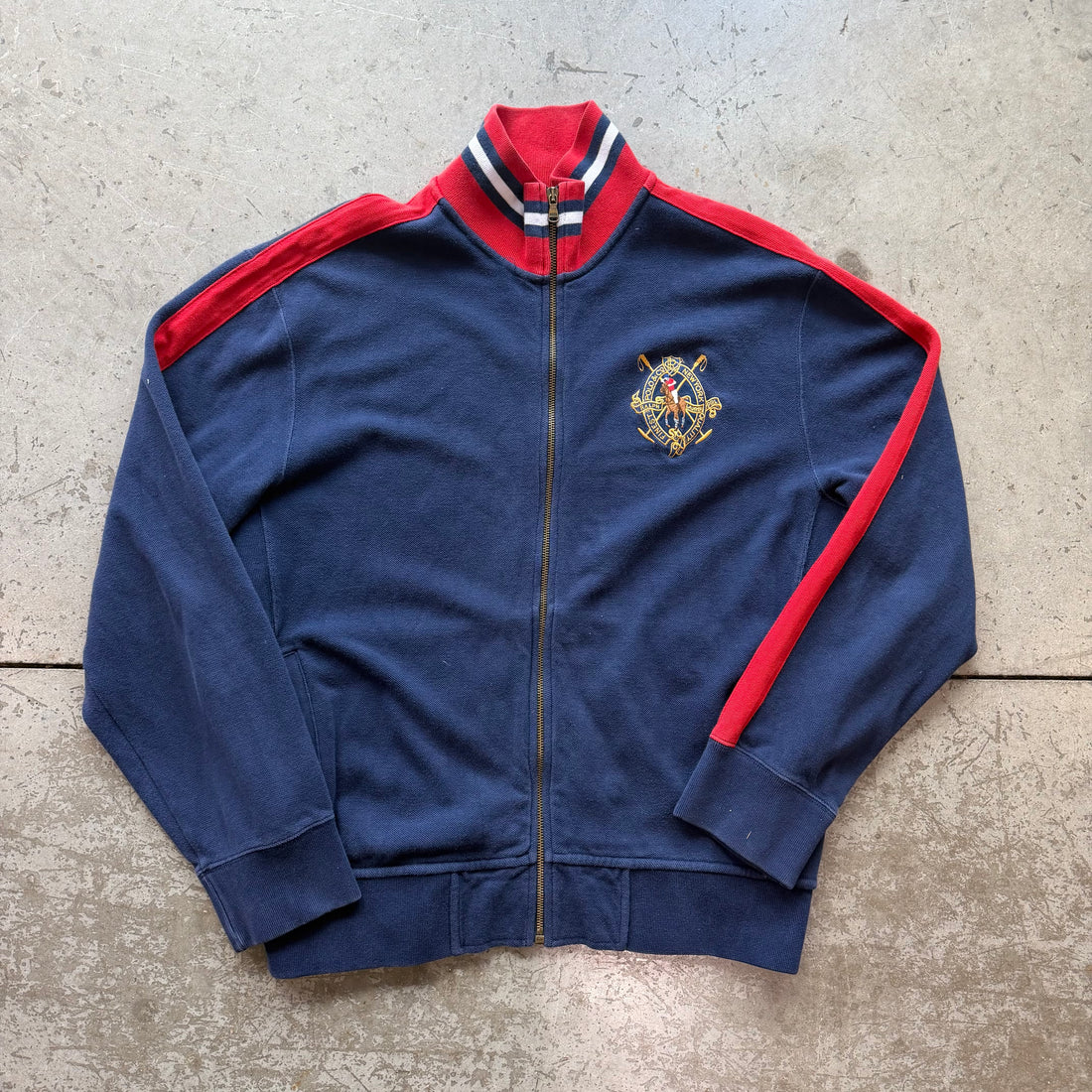 L 90s Polo Knit Full Zip