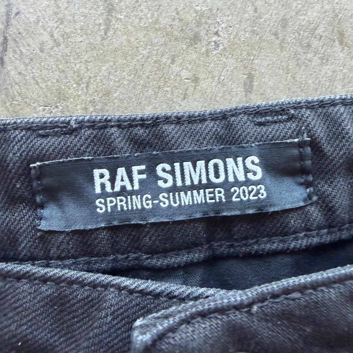 30x30 Raf Simons Double Layer Destroyed Denim