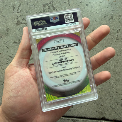 2022 Bowman U Inception Victor Wembanyama Psa 10 Auto 10