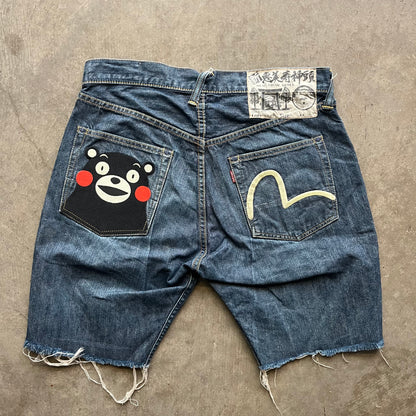 32w Bear Evisu Shorts