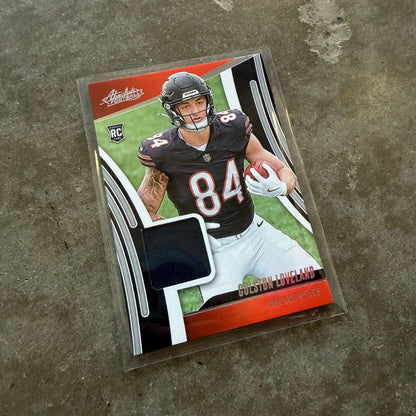 Colston Loveland 2025 Rookie Patch Panini Absolute Football