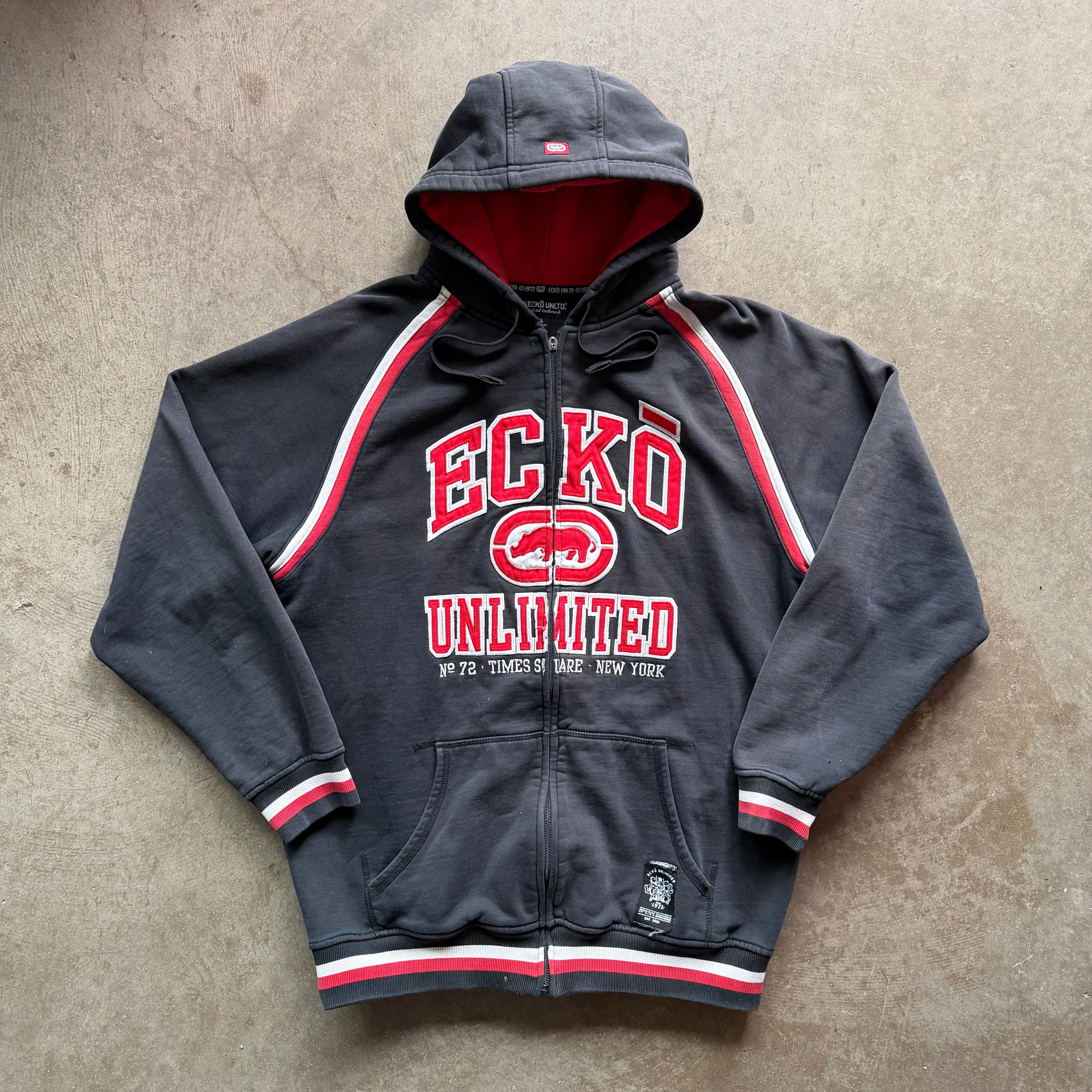 L Y2K Ecko Full Zip Hoodie