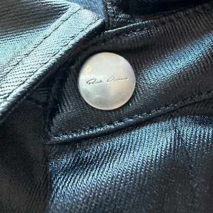 L Rick Owens S/S 25 Tour Alice Cropped Leather Jacket