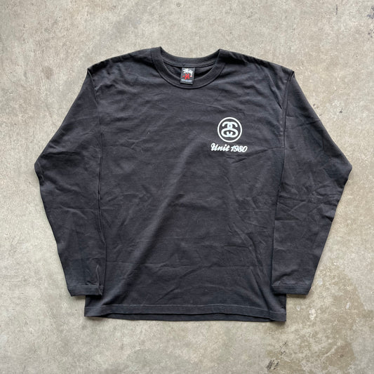 M Black Stussy Screwball Longsleeve