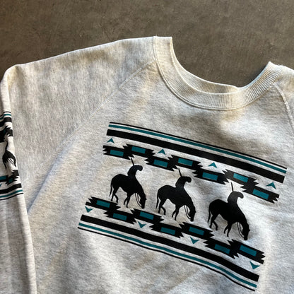 XXL 90s Western Crewneck