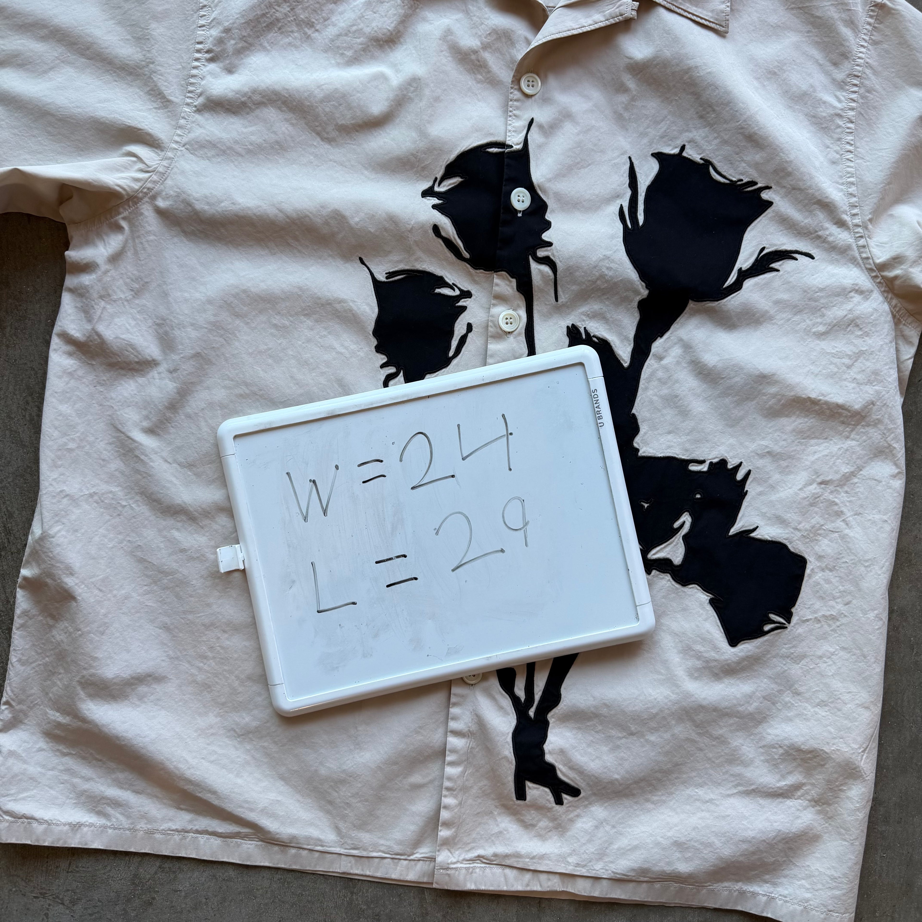 XL Prada Floral Print Button Up