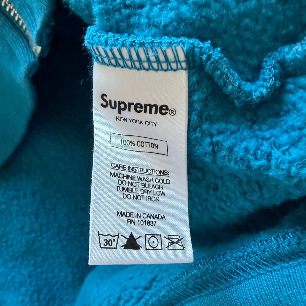 XL Supreme All Over Logo Zipup Blue