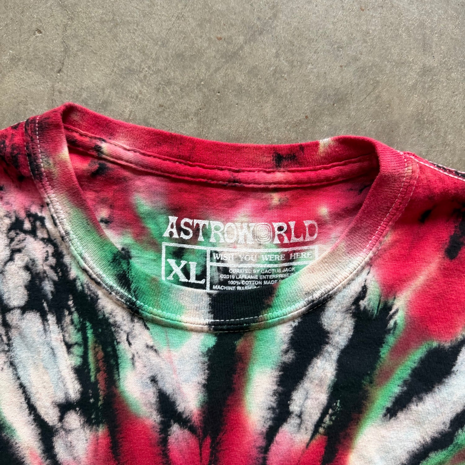 XL Tye Dye Astroworld Tee