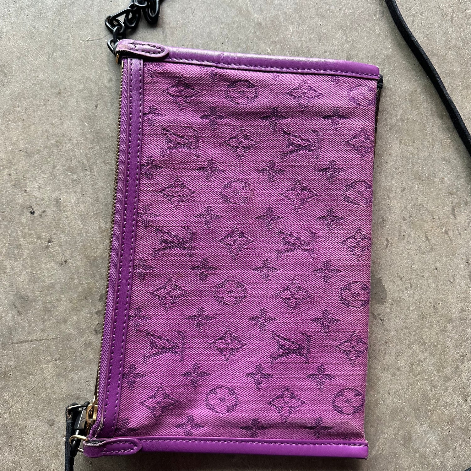 LV Monogram Double Flat Messenger Bag