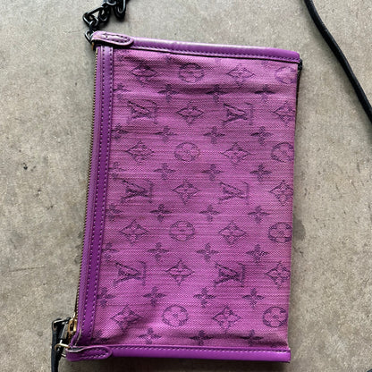 LV Monogram Double Flat Messenger Bag