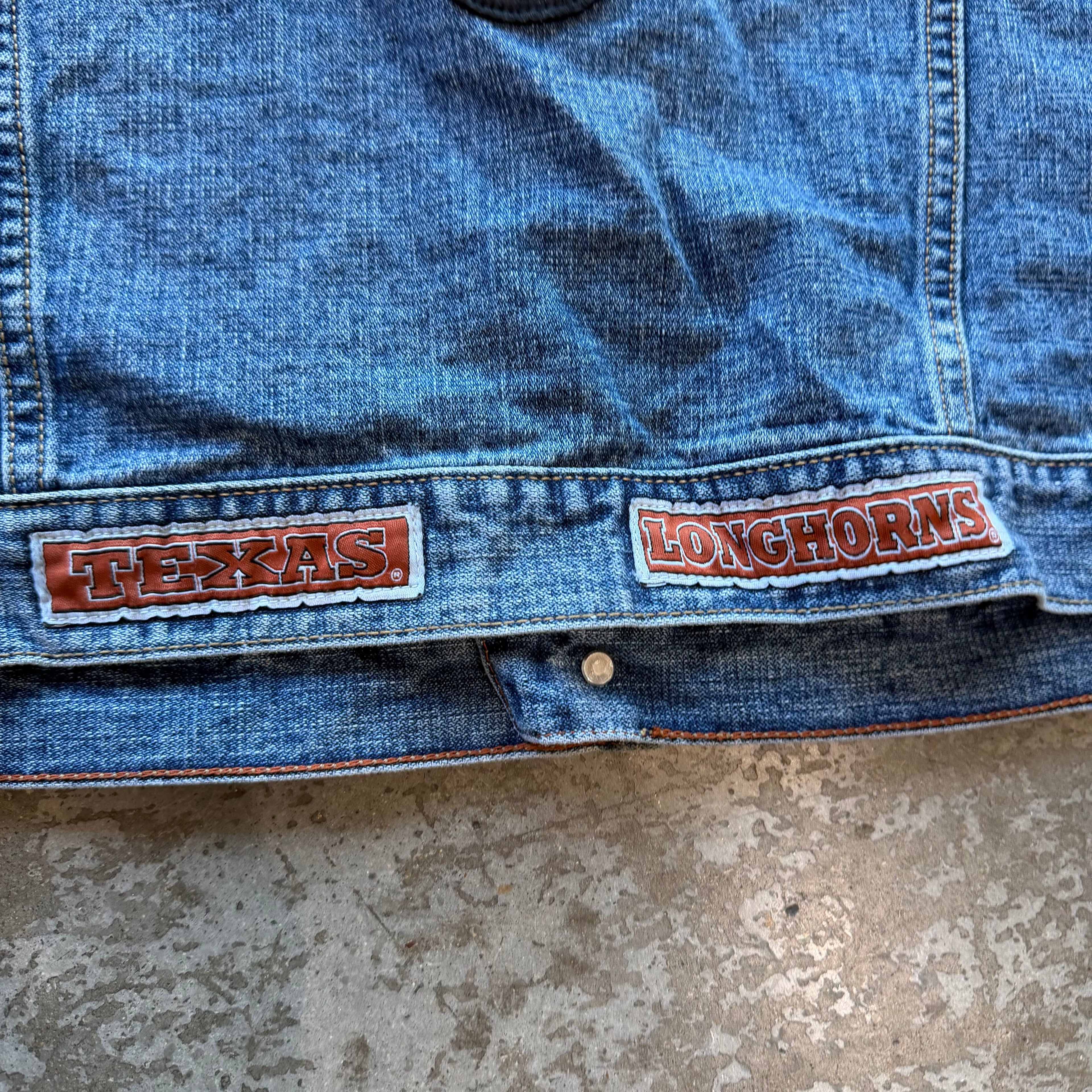 XL 00s Texas Longhorns Denim Jacket