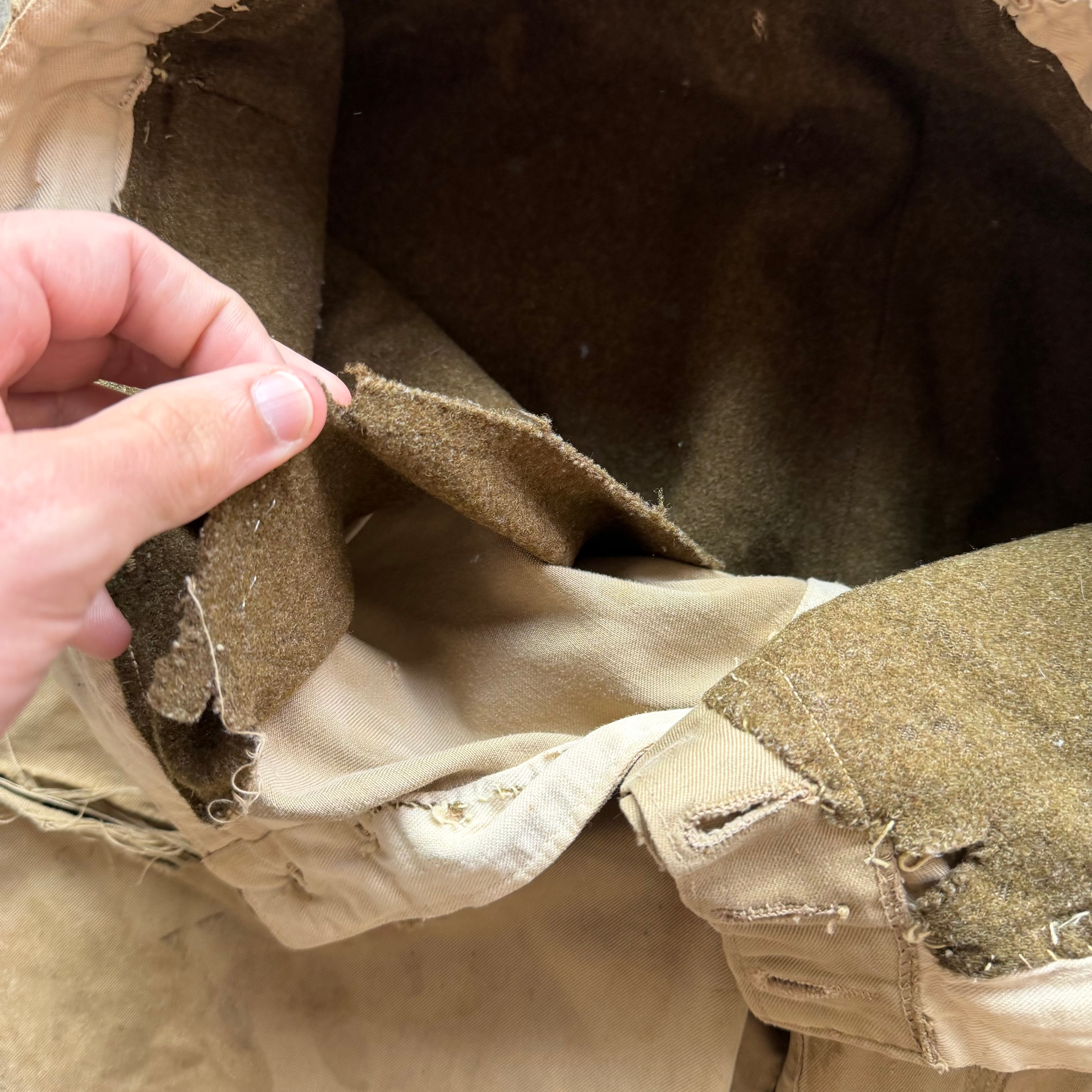 34x30 1940s Dickies Army Cloth Wool Lined Pants