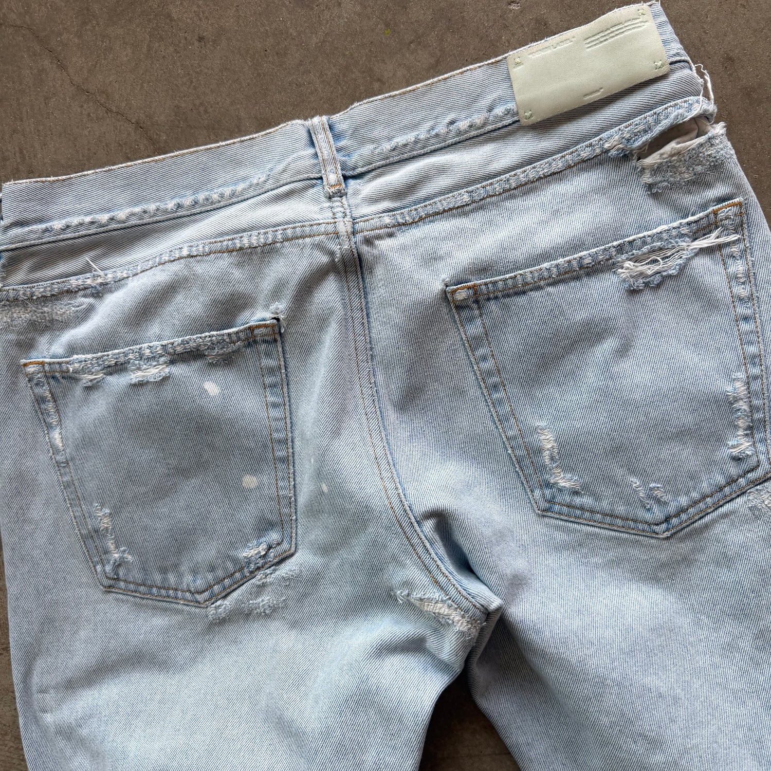 34x32 Off White Temperature Denim
