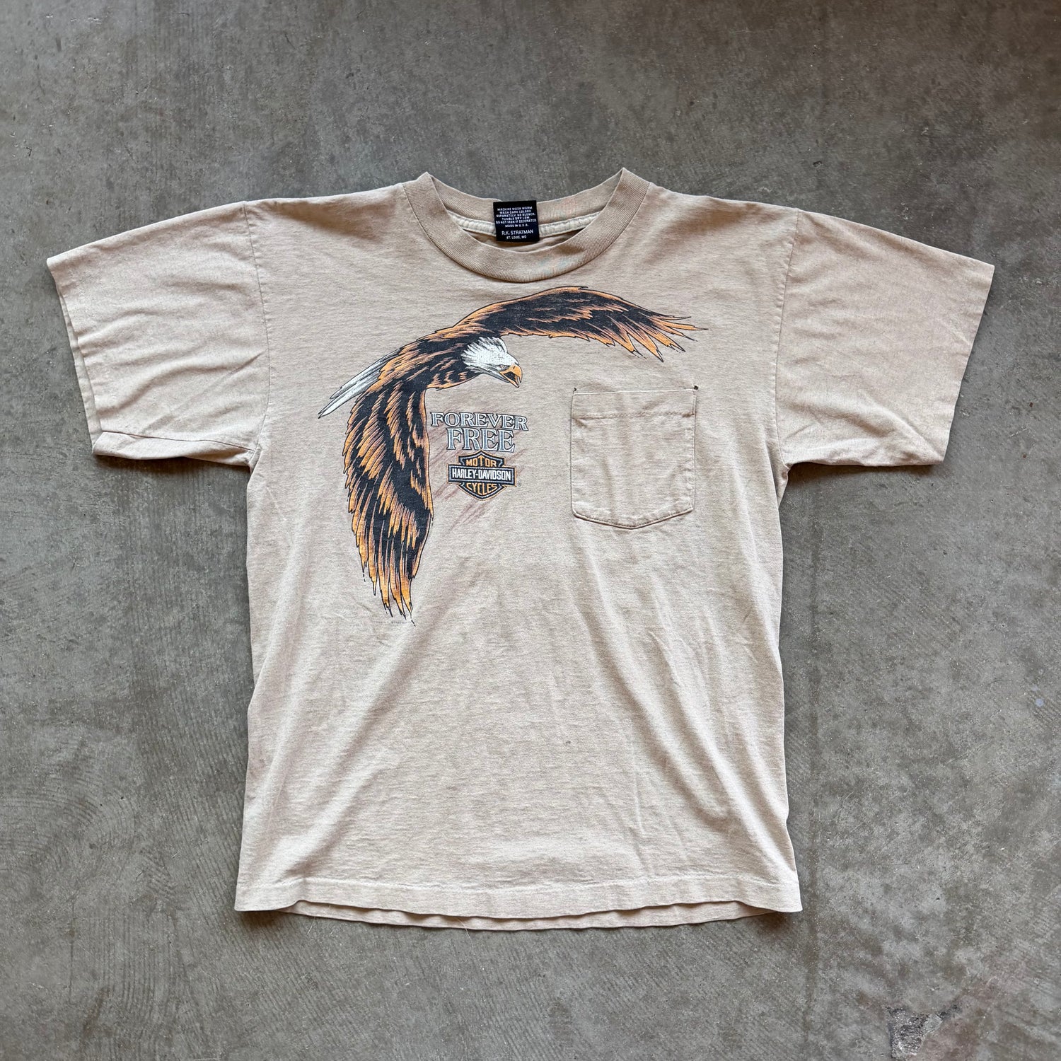 L 90s Harley Davidson Eagle Tee