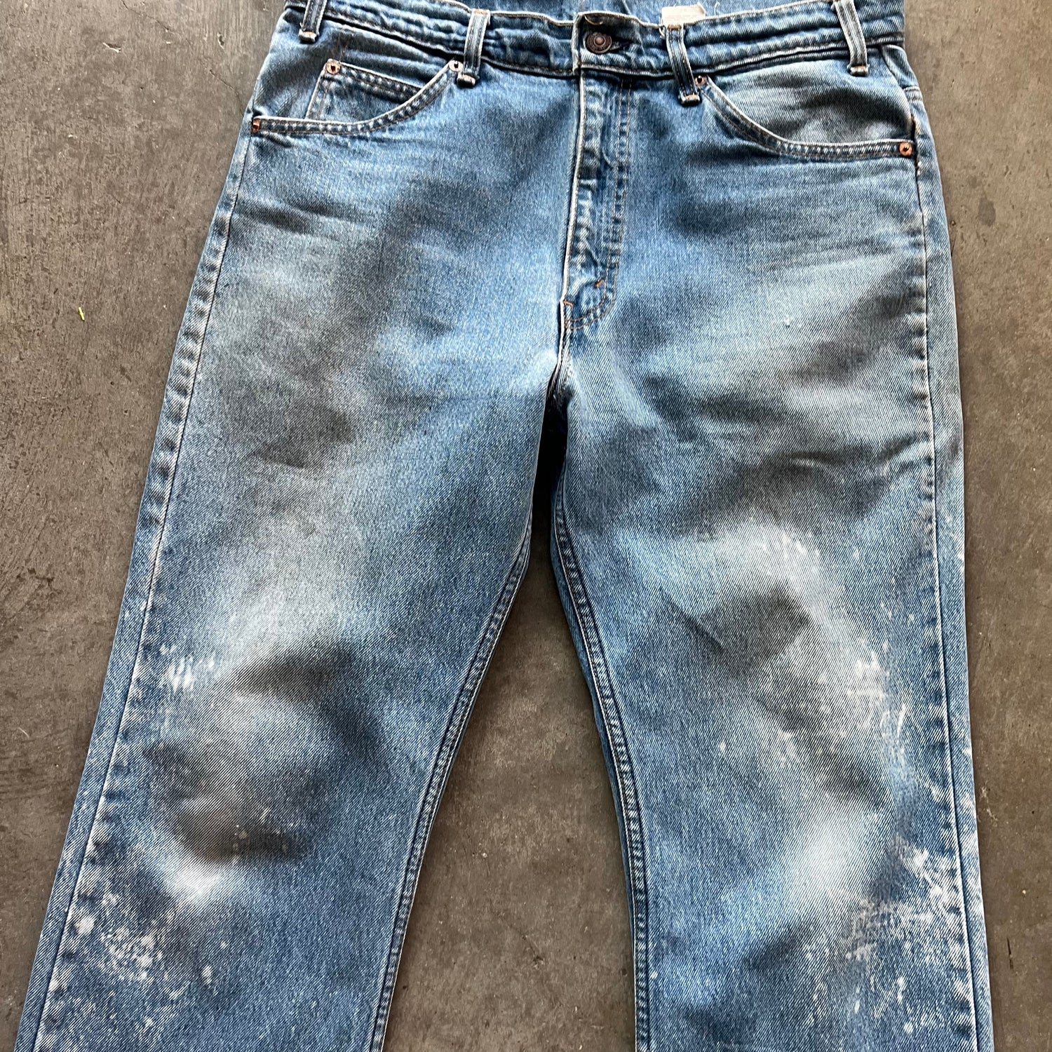 34x34 90s Faded Orange Tab Levis 517