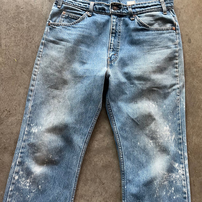 34x34 90s Faded Orange Tab Levis 517