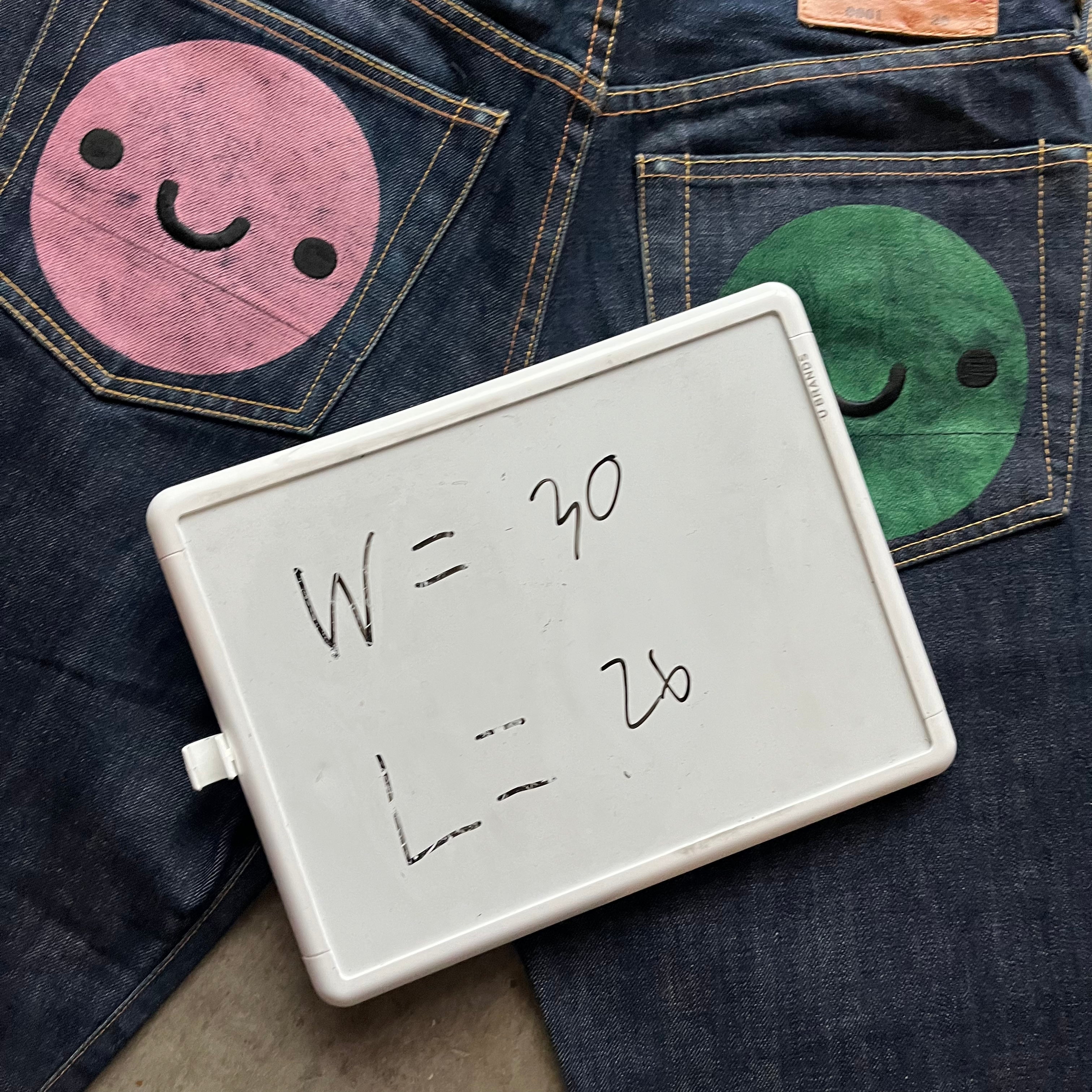 30x26 00s Smiley Face Evisu Jeans