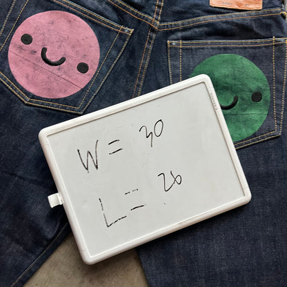 30x26 00s Smiley Face Evisu Jeans