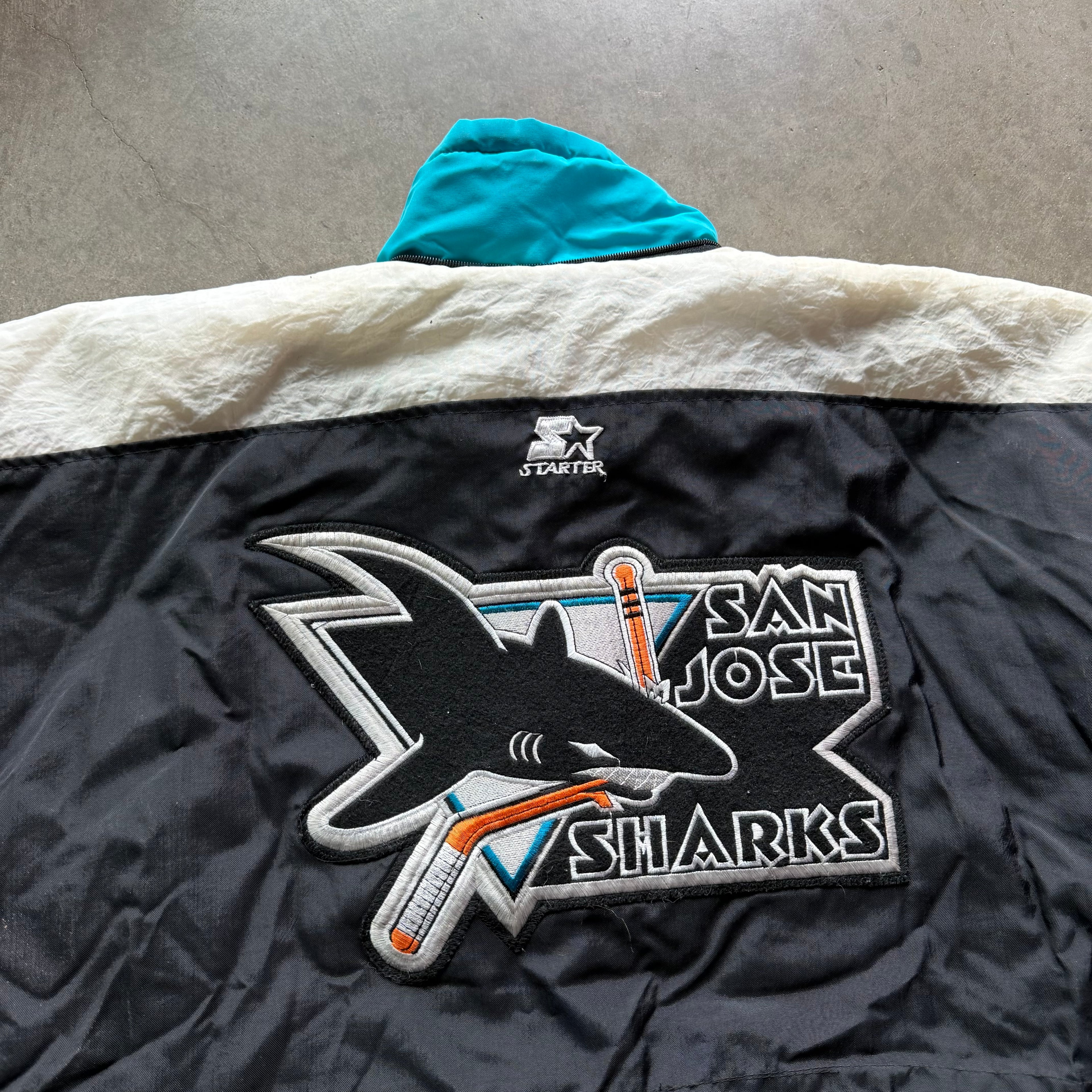XXL 90s San Jose Sharks Starter Jacket