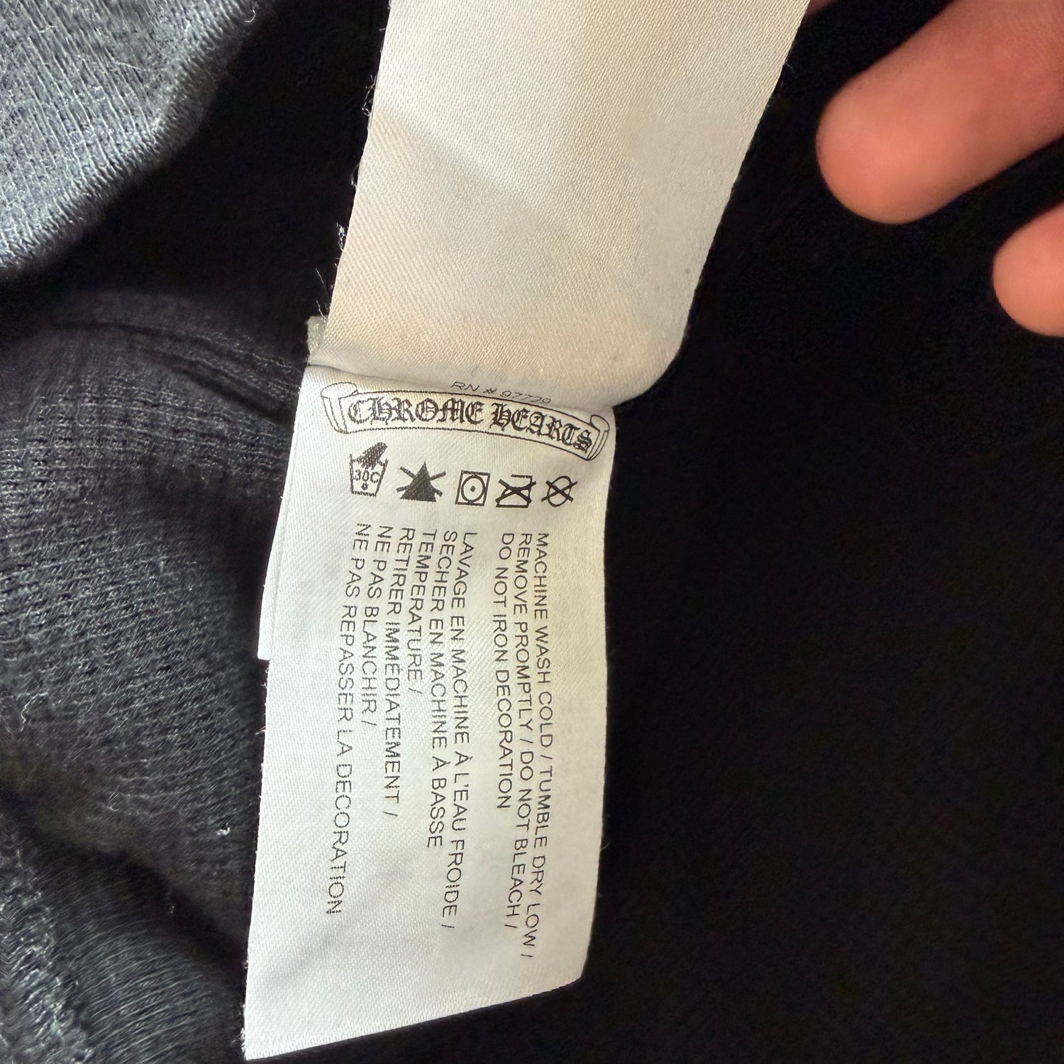 S Chrome Hearts Horseshoe Thermal Zipup