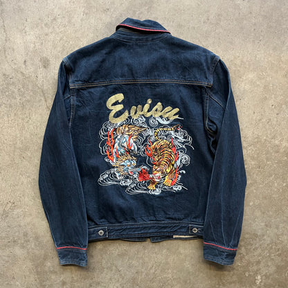 L 00s Tiger Embroidered Evisu Jacket