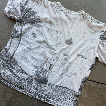 XL 90s Island AOP Tee