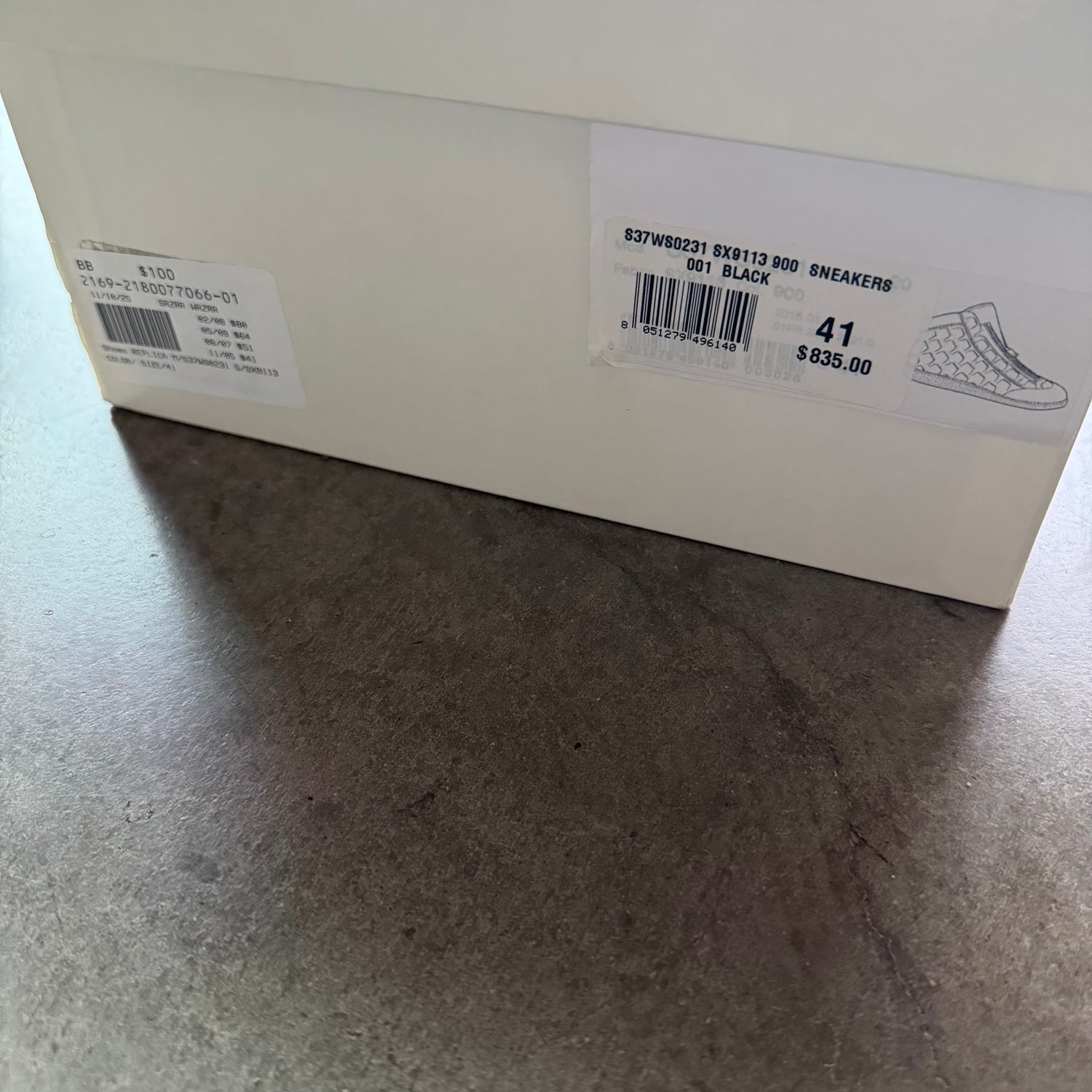 8 Used Margiela Circuit  Zip Up Pierced Leather