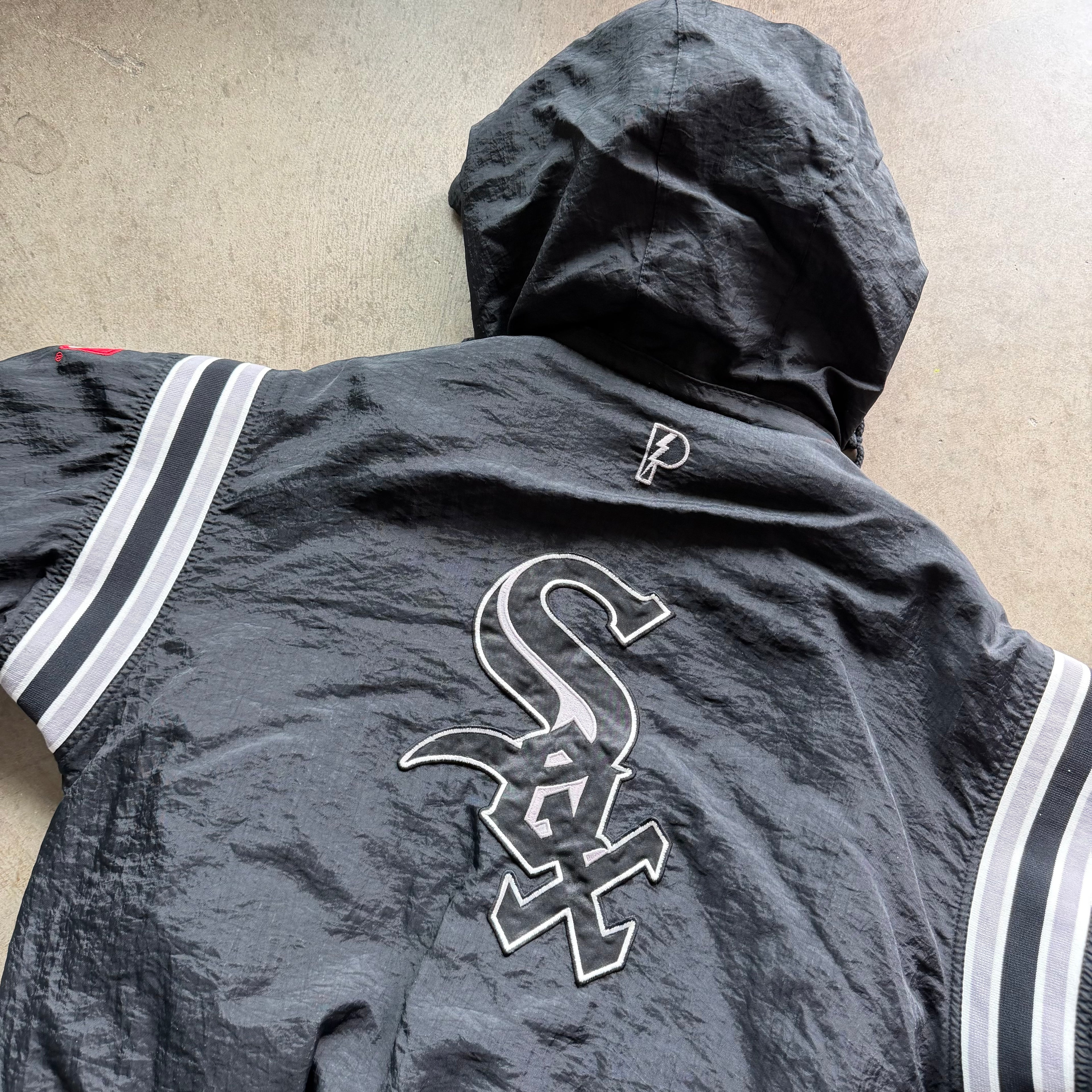 L 90s Reversible Pro Player White Sox Hoodie