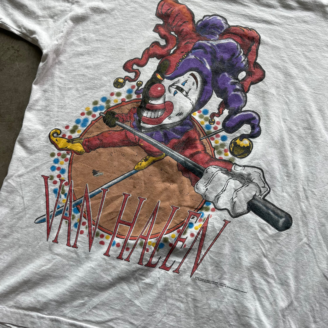 XL 1995 Van Halen Clown Tour Tee
