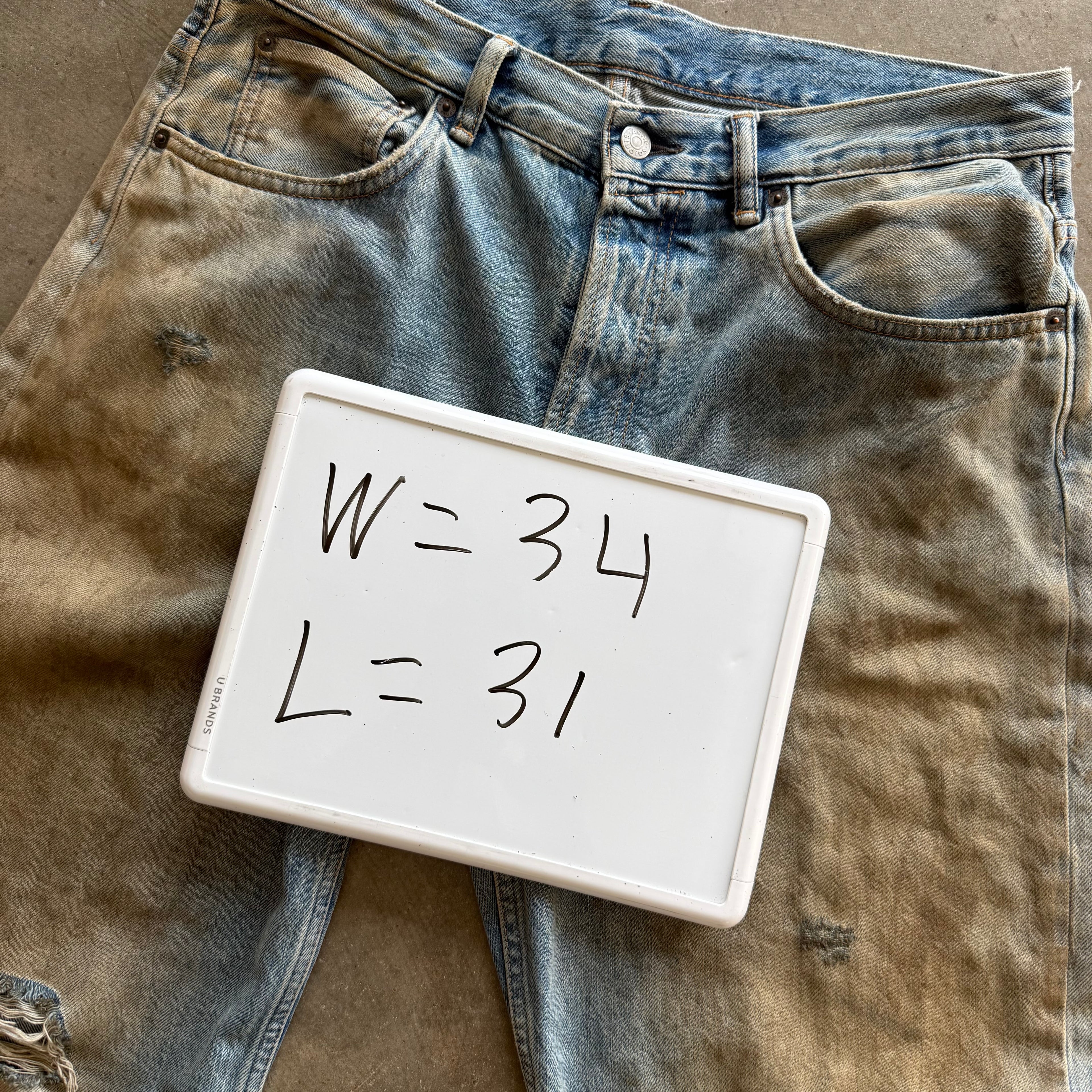 34x31 Acne Studios Mudwash Jeans