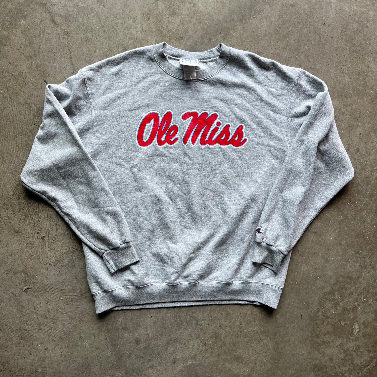 XL 00s Ole Miss Champion Crewneck