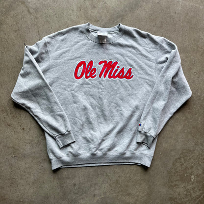 XL 00s Ole Miss Champion Crewneck