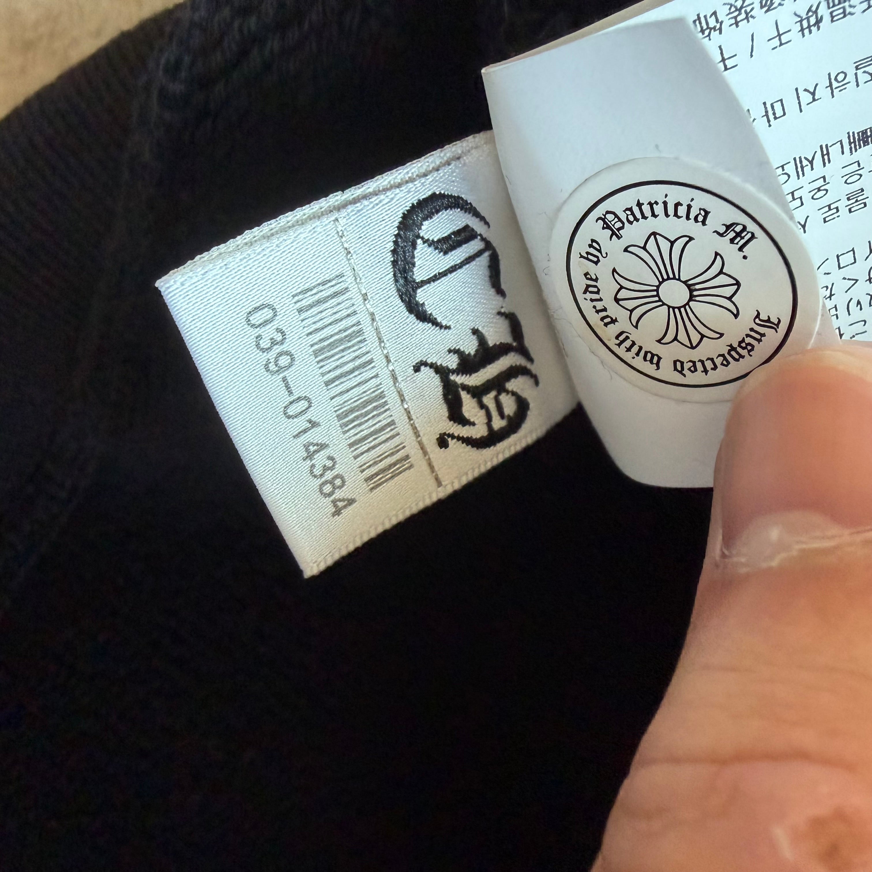 XL Chrome Hearts Nylon Patch 7–11 Crewneck Black