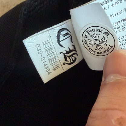 XL Chrome Hearts Nylon Patch 7–11 Crewneck Black