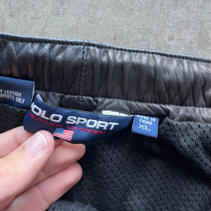 XL 90s Leather Polo Sport Pants