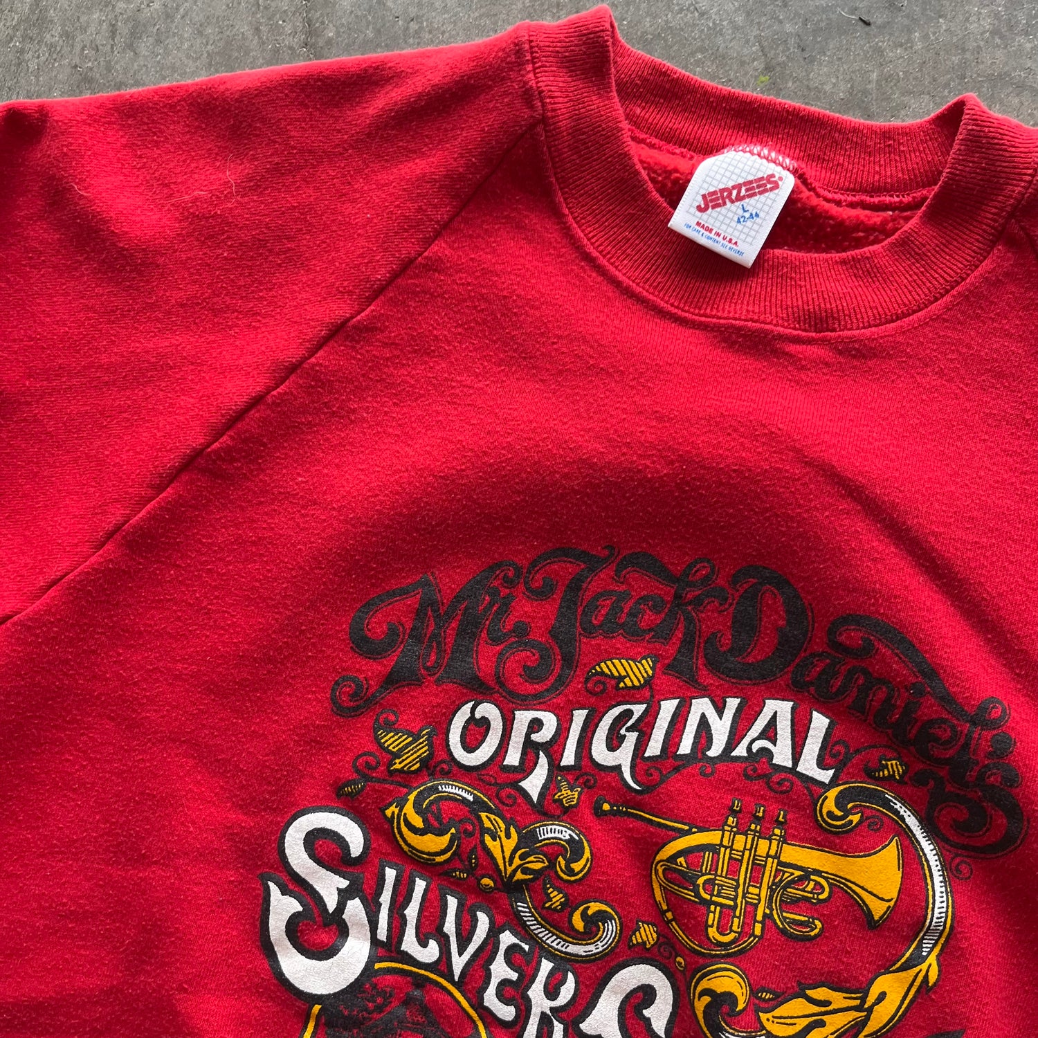 L 80s Jack Daniels Band Crewneck