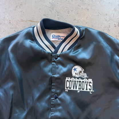 XL 90s Dallas Cowboys Chalk Line Bomber
