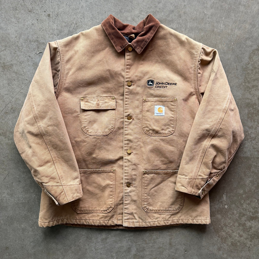 XL 90s John Deer Carhartt Chore Jacket