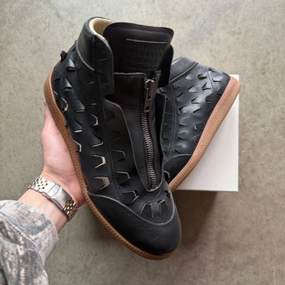 8 Used Margiela Circuit  Zip Up Pierced Leather