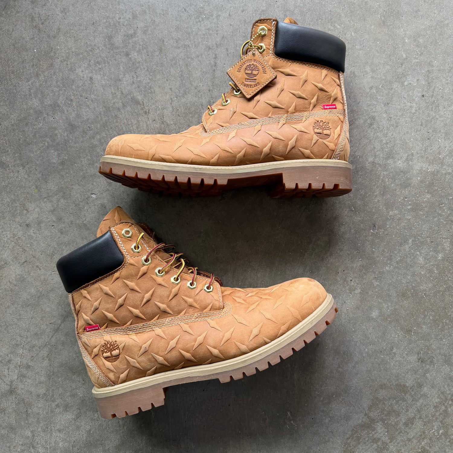 11 Used Supreme Timberland Diamond Plate Brown