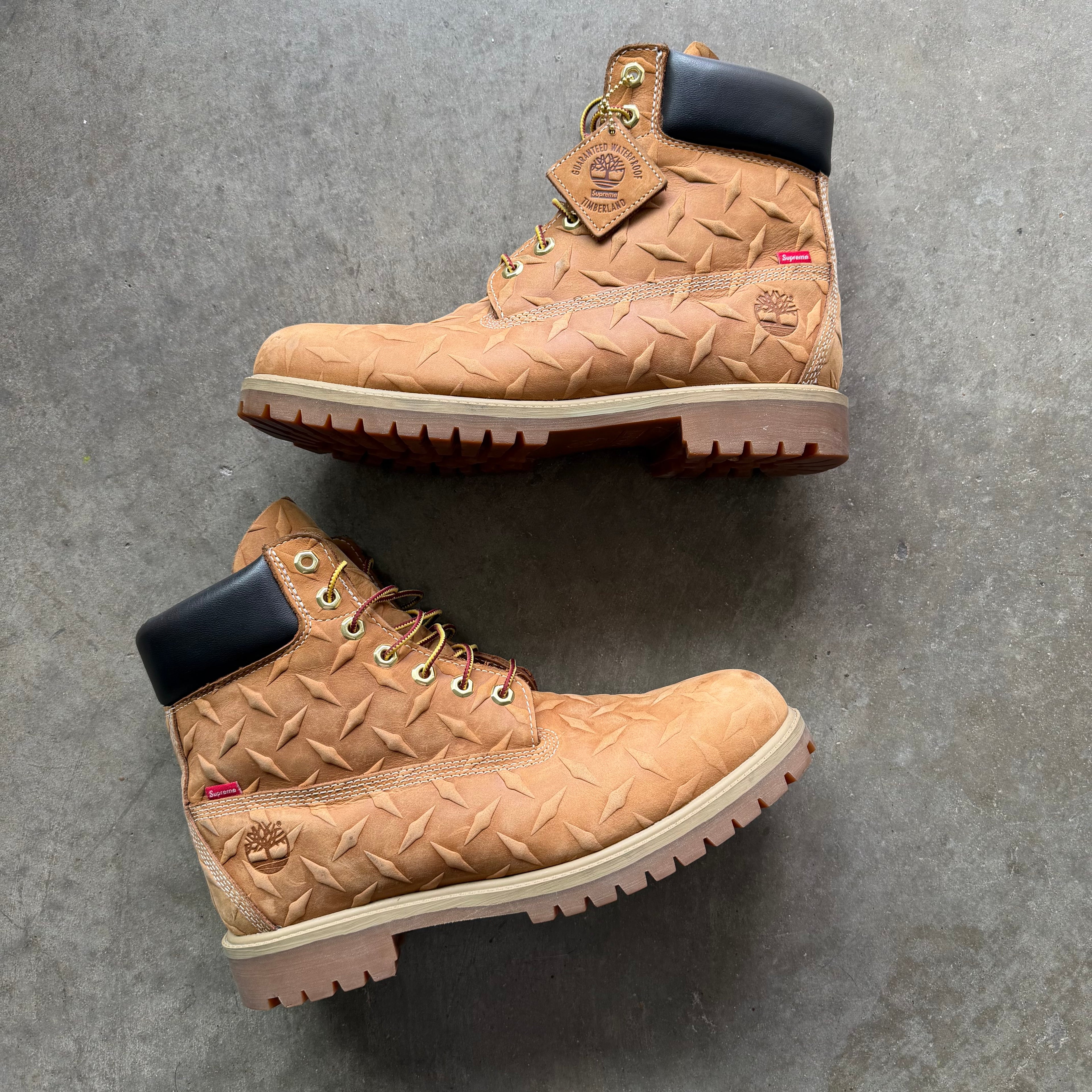 11 Used Supreme Timberland Diamond Plate Brown