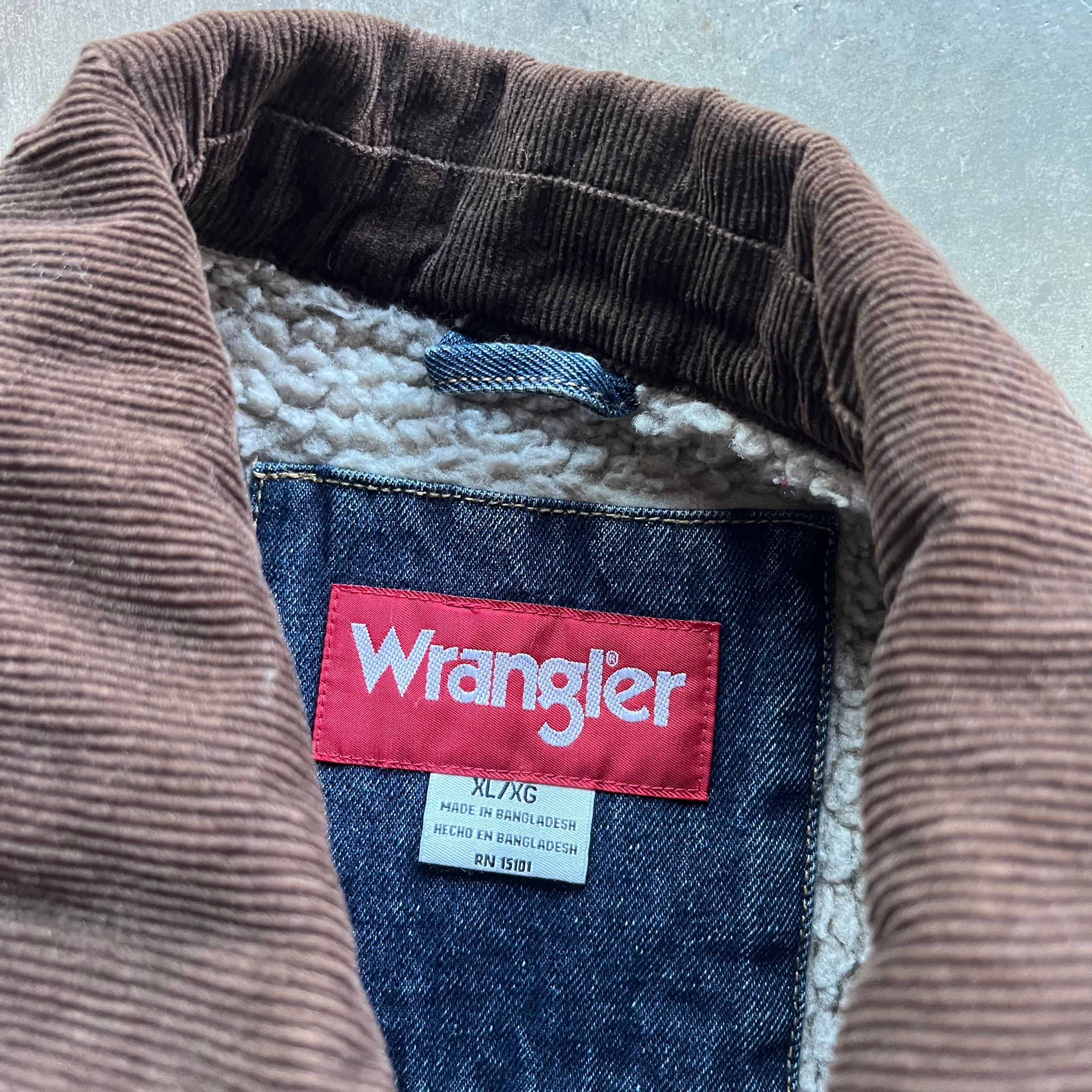 XL 00s Sherpa Lined Wrangler Denim Jacket