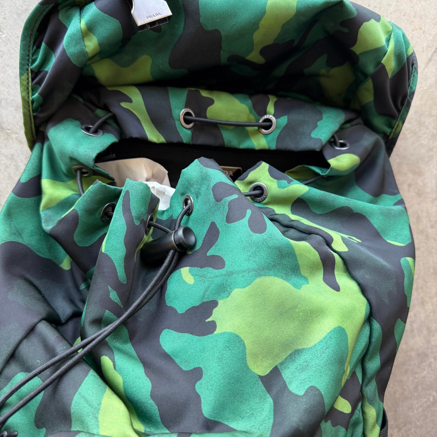 Prada Nylon Camo Backpack