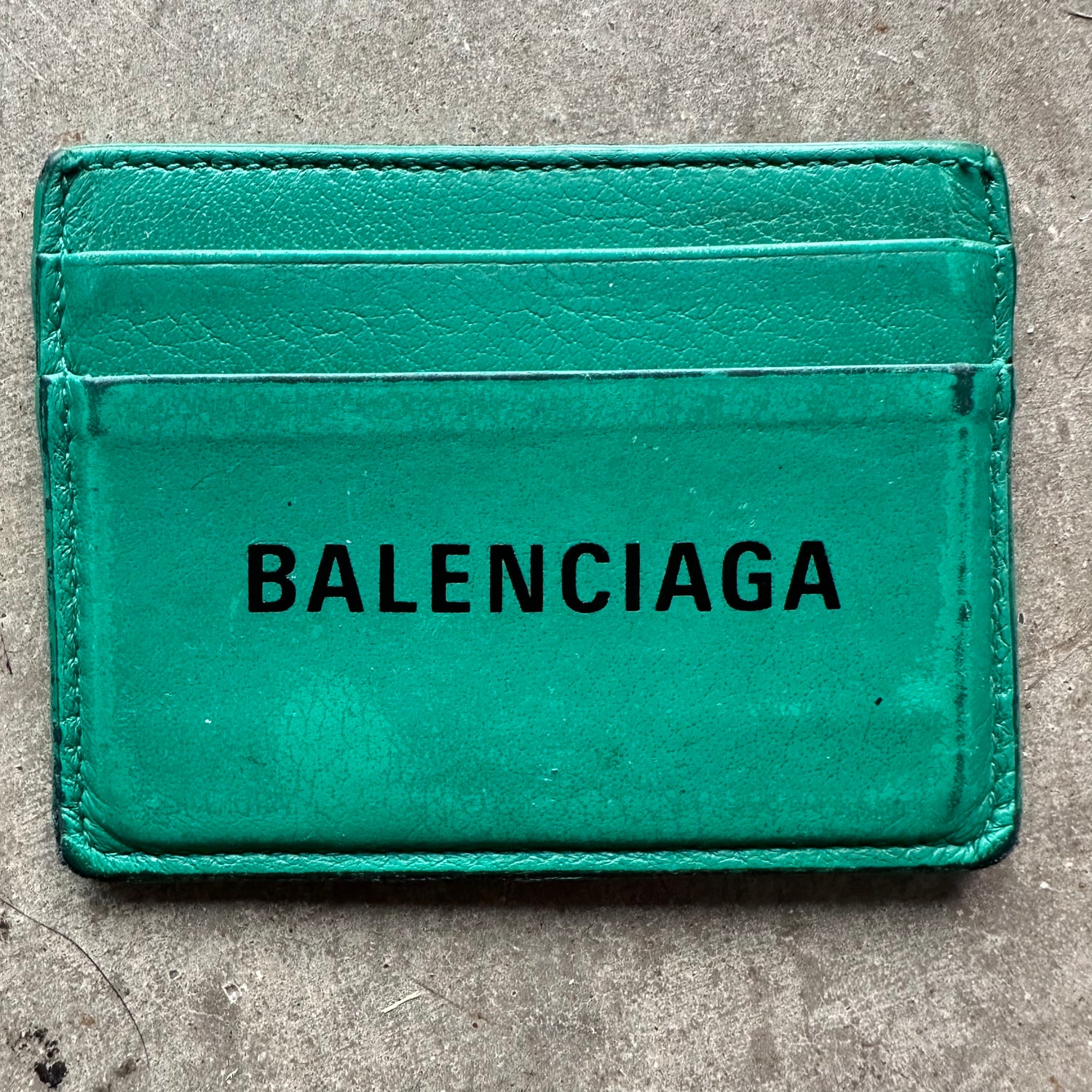 Balenciaga Green Cardholder