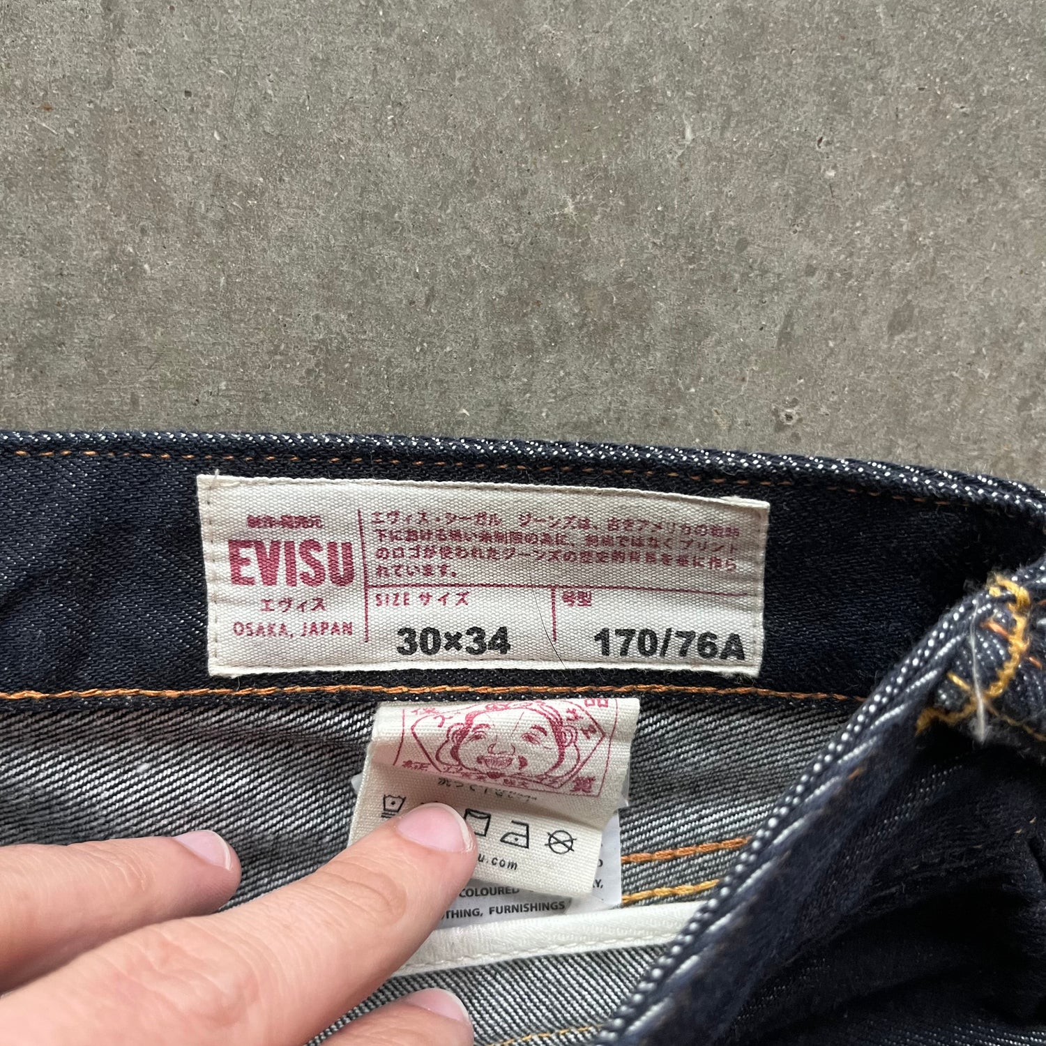 30x31 Evisu Gold Tiger Jeans